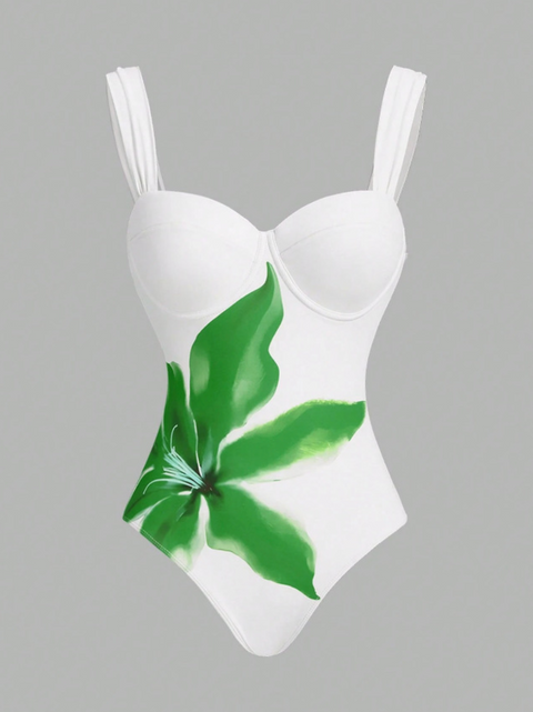 One-piece Slip Swimwear & Wrap Skirt