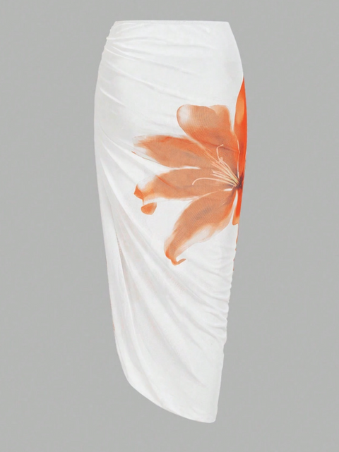 One-piece Slip Swimwear & Wrap Skirt