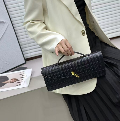 Handmade Crafted Soft Leather Baguette Bag