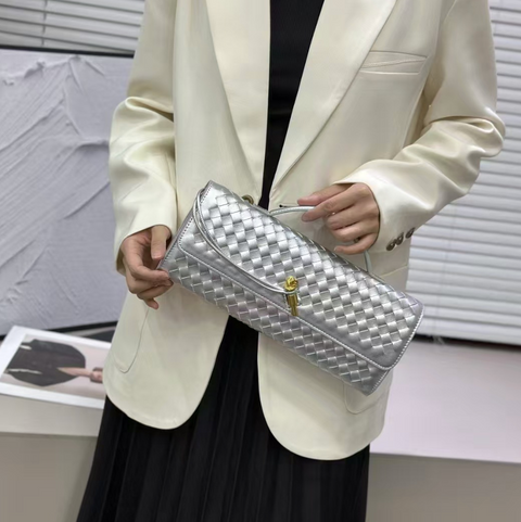 Handmade Crafted Soft Leather Baguette Bag