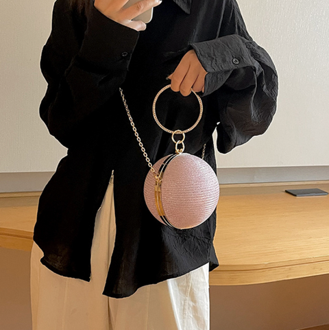 Premium Glossy Spherical Chain Bag