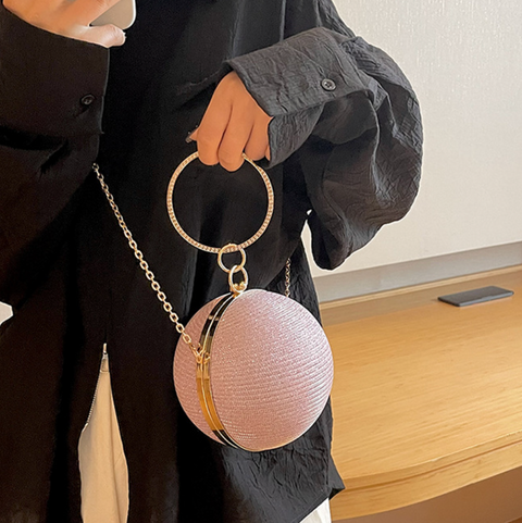 Premium Glossy Spherical Chain Bag