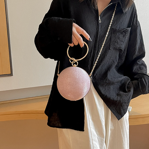 Premium Glossy Spherical Chain Bag