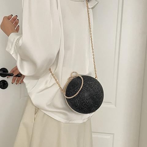 Premium Glossy Spherical Chain Bag
