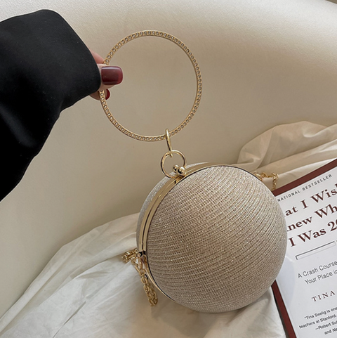 Premium Glossy Spherical Chain Bag