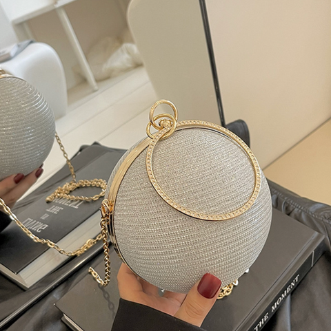 Premium Glossy Spherical Chain Bag