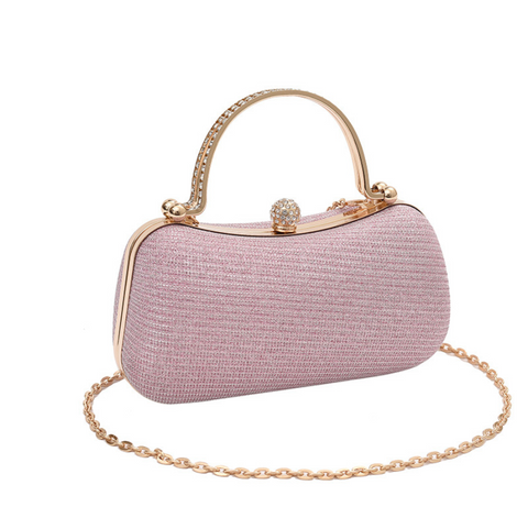 Rhinestone Studded Banquet Chain Bag