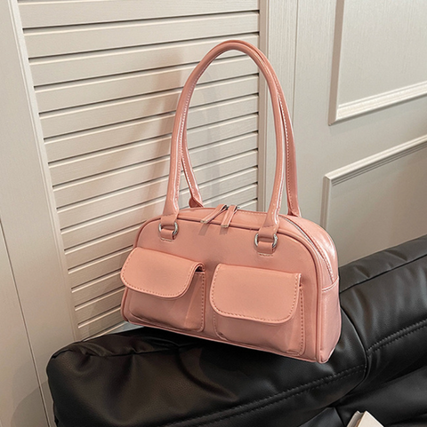 Horizontal Square PU Underarm Bag