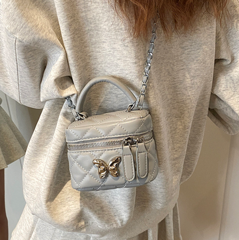 High-end Lattice Butterfly Cubic Bag