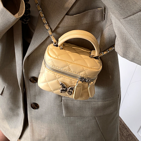 High-end Lattice Butterfly Cubic Bag