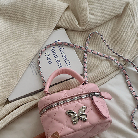 High-end Lattice Butterfly Cubic Bag