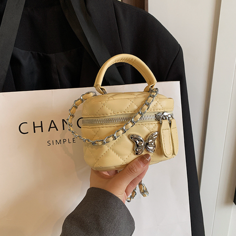 High-end Lattice Butterfly Cubic Bag