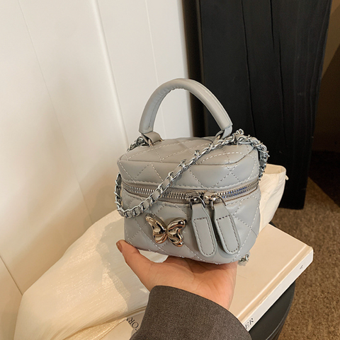 High-end Lattice Butterfly Cubic Bag