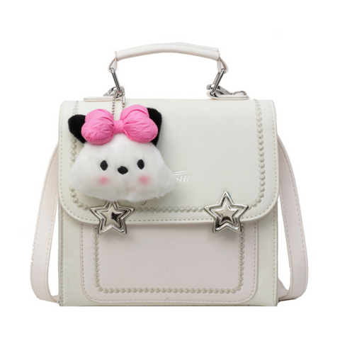 Korean Style Backpack with Pendant