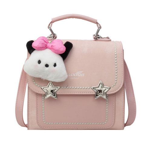 Korean Style Backpack with Pendant