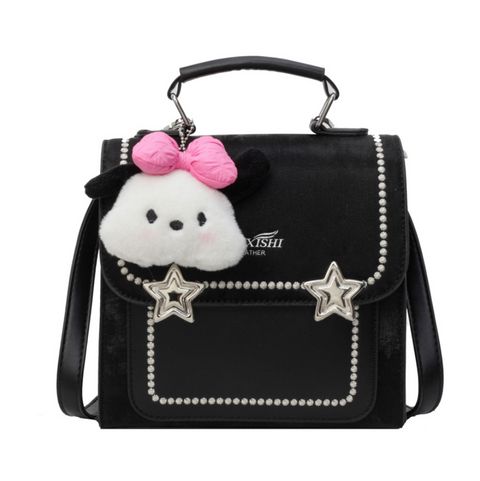 Korean Style Backpack with Pendant