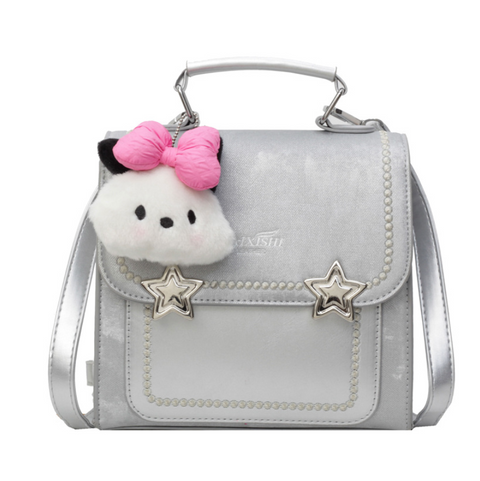 Korean Style Backpack with Pendant