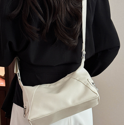 Niche Design Zipped Crossbody Bag