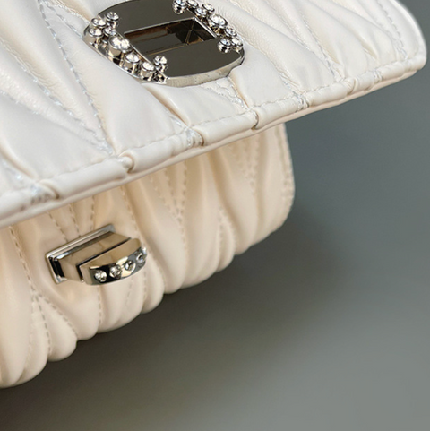 Premium Mini Pleated Crossbody Chain Bag