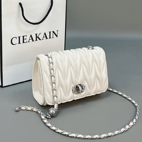 Premium Mini Pleated Crossbody Chain Bag