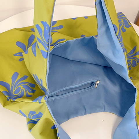 Floral Printed Large Capacity Tote Bag