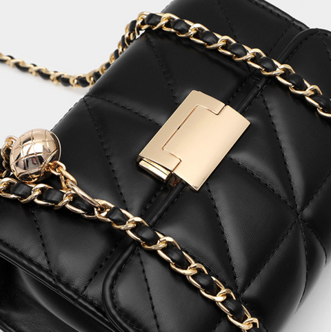 Lattice Stitching Mini Chain Bag