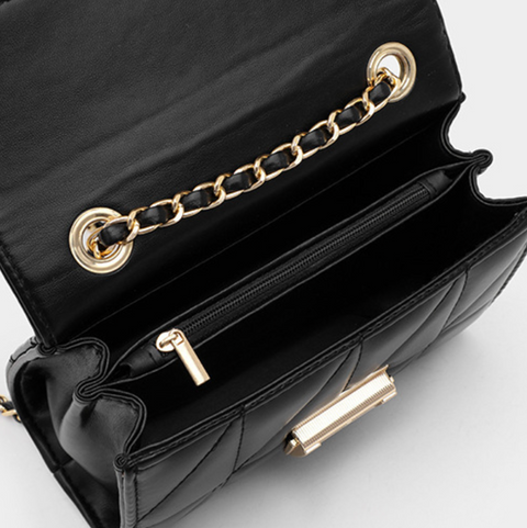 Lattice Stitching Mini Chain Bag