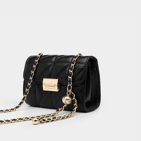 Lattice Stitching Mini Chain Bag