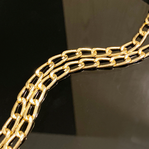 Rhinestone Studded Fringed Chain Bag