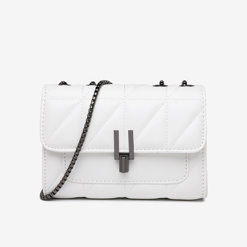 Y Buckle Lattice Stitching Chain Bag