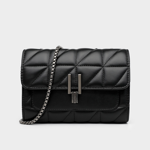 Y Buckle Lattice Stitching Chain Bag