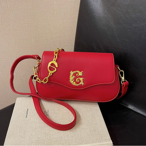 Premium Stitching PU Chain Bag