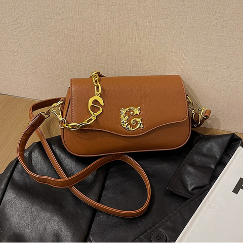 Premium Stitching PU Chain Bag