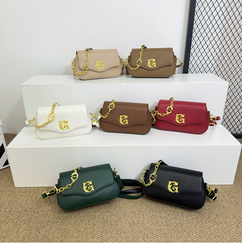 Premium Stitching PU Chain Bag