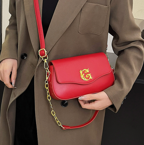 Premium Stitching PU Chain Bag