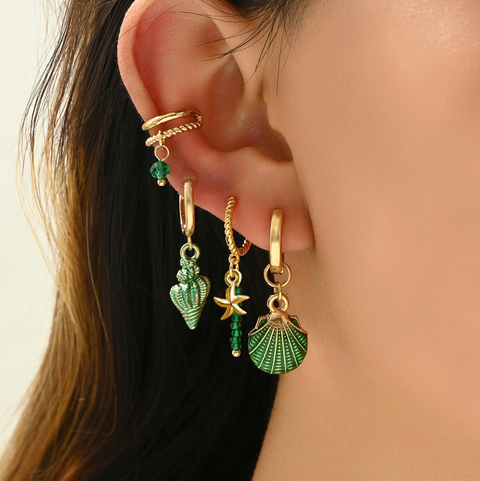 Shell & Conch Beaded Bohemian Earring Sets