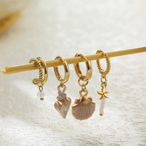 Shell & Conch Beaded Bohemian Earring Sets