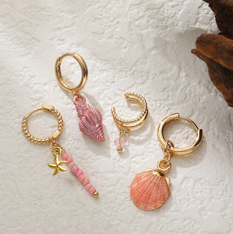 Shell & Conch Beaded Bohemian Earring Sets