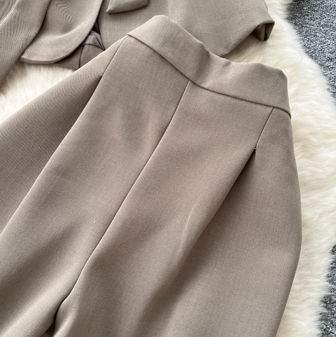 Lace-up Suit Vest & Trousers OL 2Pcs