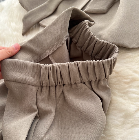 Lace-up Suit Vest & Trousers OL 2Pcs