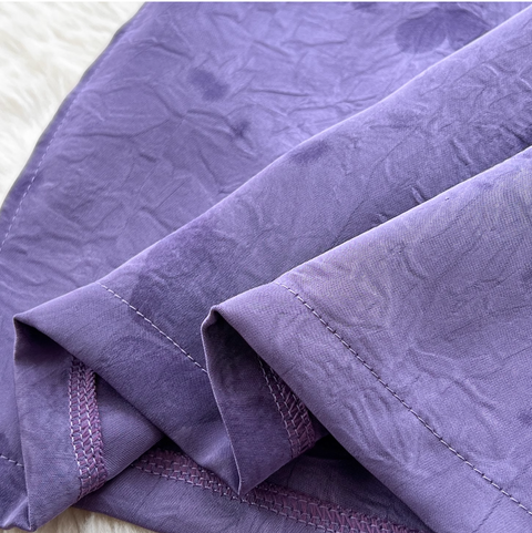 Hollowed Jacquard Satin Cheongsam Dress