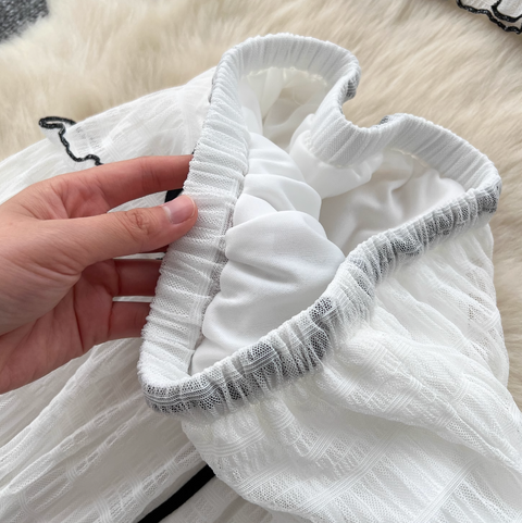 Halter Top & Ruffled Skirt Chiffon 2Pcs