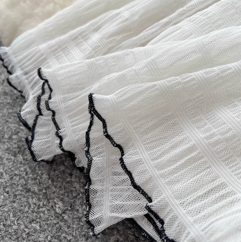 Halter Top & Ruffled Skirt Chiffon 2Pcs