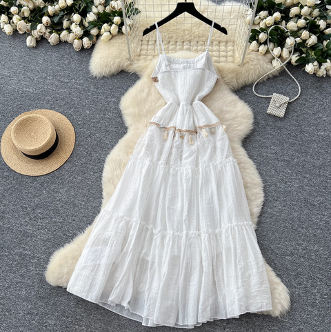 Bohemian Sequined Embroidery Slip Dress