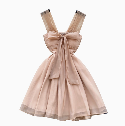 Fairy Rhinestone Studded Mesh Dress