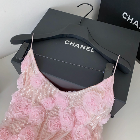 3d Flower Sequined Camisole