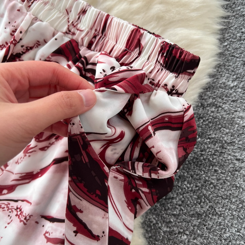 Loose Shirt & Trousers Tie-dye 2Pcs