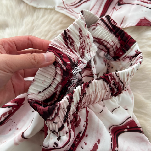 Loose Shirt & Trousers Tie-dye 2Pcs