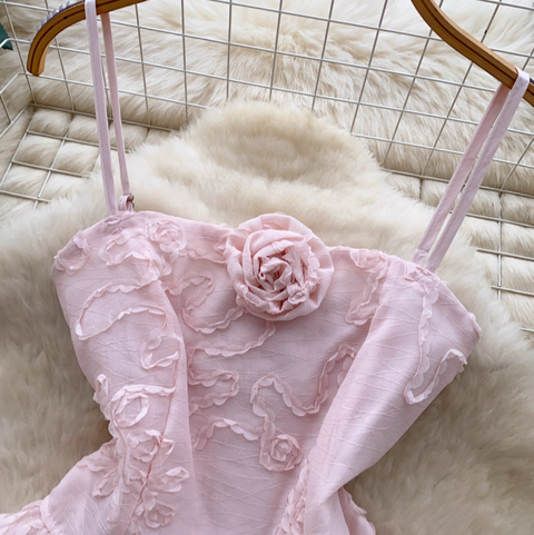 Ruffled Ribbon Pendulum Camisole Top