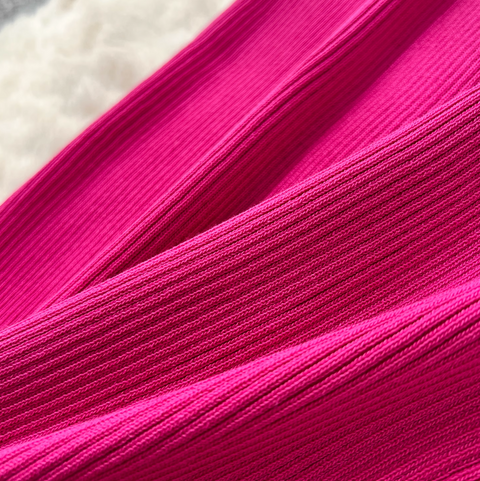 3d Flower Knitted Vest Dress